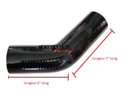 CONNECTEUR UNIVERSEL 45 DEGREE POUR INTAKE 70-70MM (2.75"-2.75") 7" LONG