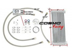 REFROIDISSEUR D'HUILE Á HAUT DÉBIT UNIVERSEL- 8 RANGÉES